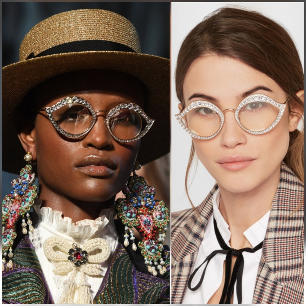 🍒NIB🍒 GUCCI RUNWAY SUNGLASSES SWAROVSKI CRYSTAL - Picture 4 of 8